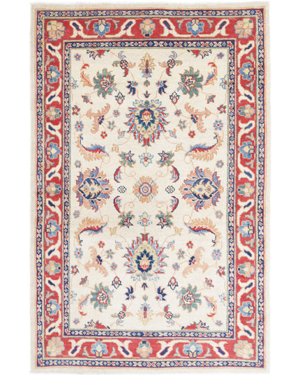 Ziegler 3' 10" X 5' 11" Hand Knotted Wool Rug 3' 10" X 5' 11" (117 X 180) / Ivory / Wool