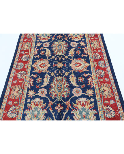 Ziegler 3' 11" X 6' 6" Hand Knotted Wool Rug 3' 11" X 6' 6" (119 X 198) / Blue / Wool