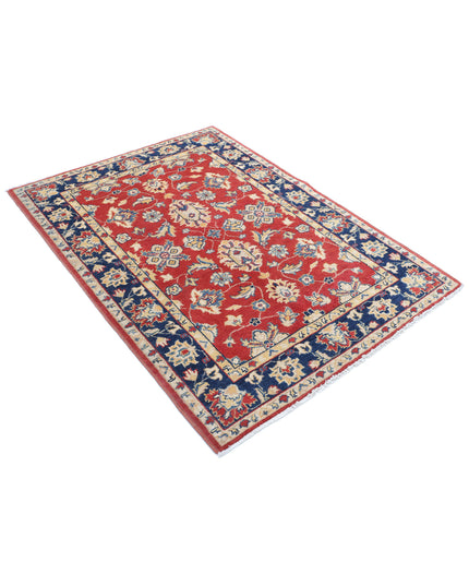 Ziegler 4' 1" X 5' 8" Hand Knotted Wool Rug 4' 1" X 5' 8" (124 X 173) / Red / Wool