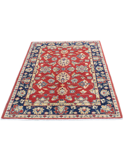 Ziegler 4' 1" X 5' 8" Hand Knotted Wool Rug 4' 1" X 5' 8" (124 X 173) / Red / Wool