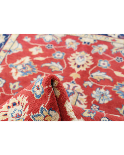Ziegler 4' 1" X 5' 8" Hand Knotted Wool Rug 4' 1" X 5' 8" (124 X 173) / Red / Wool