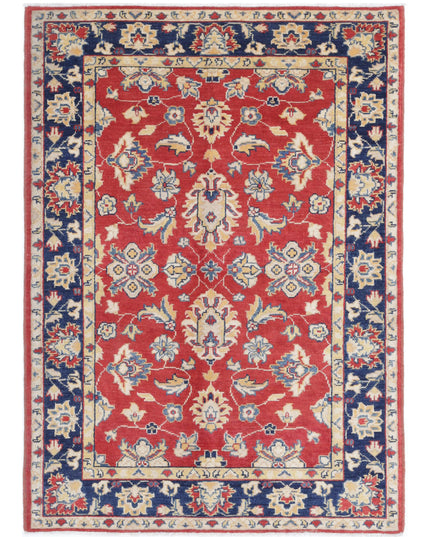 Ziegler 4' 1" X 5' 8" Hand Knotted Wool Rug 4' 1" X 5' 8" (124 X 173) / Red / Wool