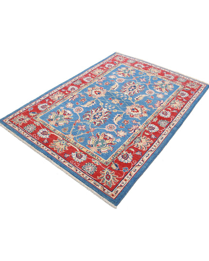 Ziegler 4' 2" X 5' 10" Hand Knotted Wool Rug 4' 2" X 5' 10" (127 X 178) / Blue / Wool