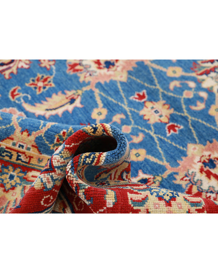 Ziegler 4' 2" X 5' 10" Hand Knotted Wool Rug 4' 2" X 5' 10" (127 X 178) / Blue / Wool