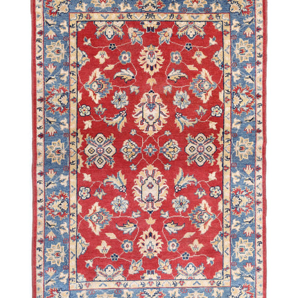 Ziegler 3' 10" X 5' 9" Hand Knotted Wool Rug 3' 10" X 5' 9" (117 X 175) / Red / Wool