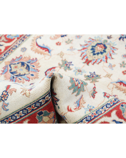 Ziegler 3' 9" X 5' 10" Hand Knotted Wool Rug 3' 9" X 5' 10" (114 X 178) / Ivory / Wool