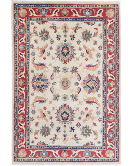 Ziegler 3' 11" X 5' 11" Hand Knotted Wool Rug 3' 11" X 5' 11" (119 X 180) / Ivory / Wool