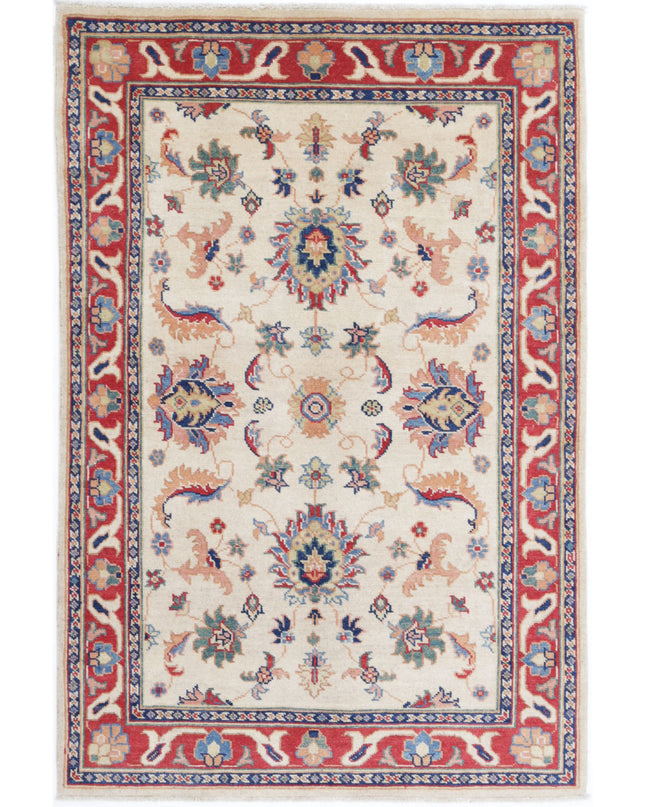 Ziegler 3' 11" X 5' 11" Hand Knotted Wool Rug 3' 11" X 5' 11" (119 X 180) / Ivory / Wool