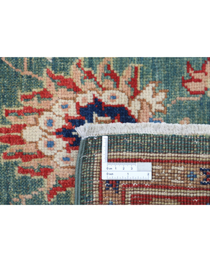 Ziegler 3' 10" X 6' 3" Hand Knotted Wool Rug 3' 10" X 6' 3" (117 X 191) / Green / Wool