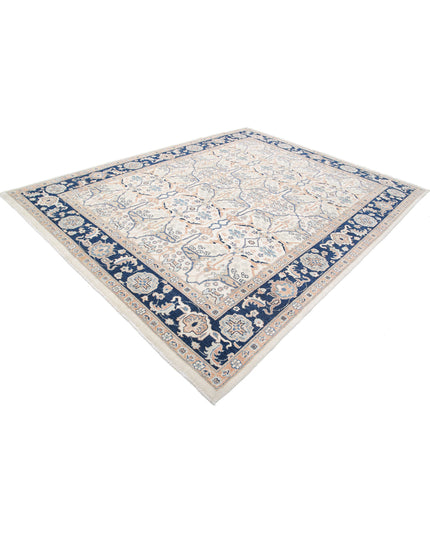 Ziegler 8' 11" X 11' 5" Hand Knotted Wool Rug 8' 11" X 11' 5" (272 X 348) / Ivory / Wool