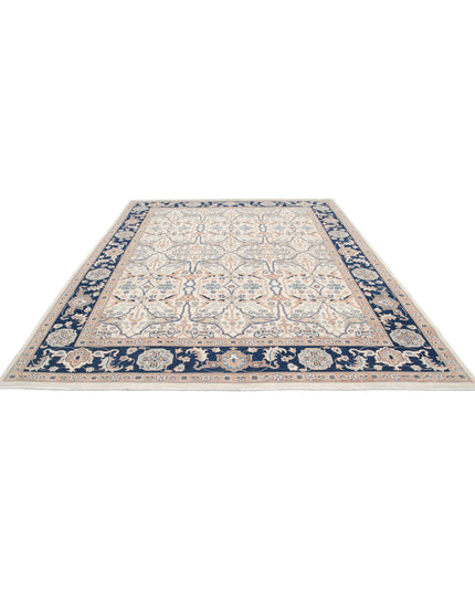 Ziegler 8' 11" X 11' 5" Hand Knotted Wool Rug 8' 11" X 11' 5" (272 X 348) / Ivory / Wool
