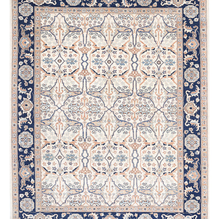 Ziegler 8' 11" X 11' 5" Hand Knotted Wool Rug 8' 11" X 11' 5" (272 X 348) / Ivory / Wool