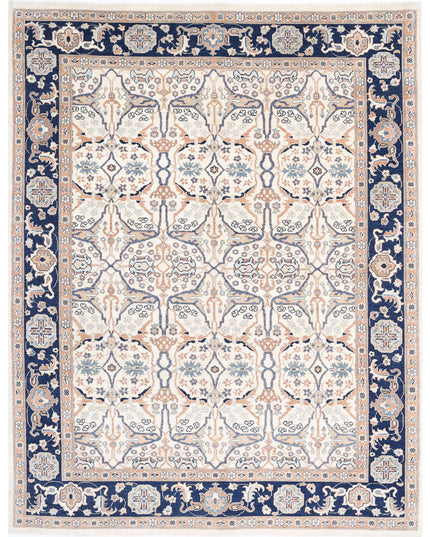 Ziegler 8' 11" X 11' 5" Hand Knotted Wool Rug 8' 11" X 11' 5" (272 X 348) / Ivory / Wool