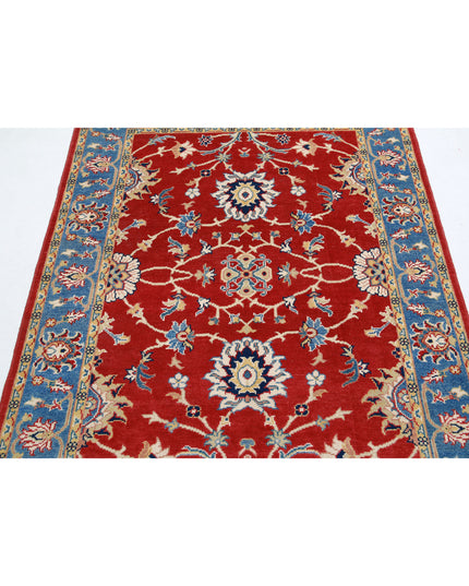 Ziegler 5' 0" X 6' 3" Hand Knotted Wool Rug 5' 0" X 6' 3" (152 X 191) / Red / Wool