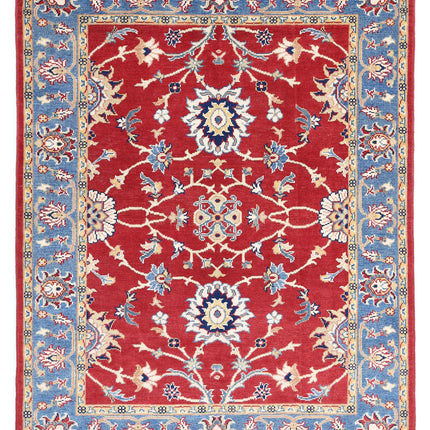 Ziegler 5' 0" X 6' 3" Hand Knotted Wool Rug 5' 0" X 6' 3" (152 X 191) / Red / Wool