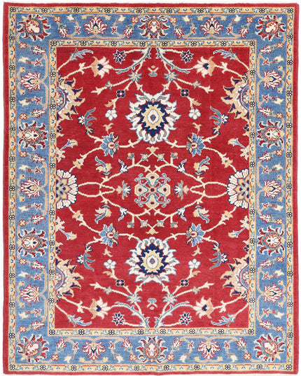 Ziegler 5' 0" X 6' 3" Hand Knotted Wool Rug 5' 0" X 6' 3" (152 X 191) / Red / Wool