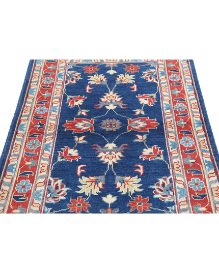 Ziegler 3' 1" X 4' 9" Hand Knotted Wool Rug 3' 1" X 4' 9" (94 X 145) / Blue / Wool