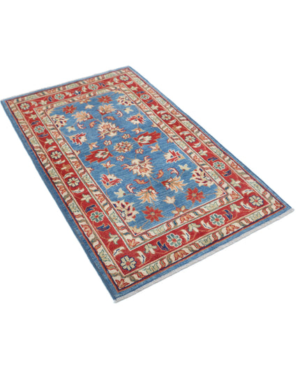 Ziegler 3' 0" X 5' 0" Hand Knotted Wool Rug 3' 0" X 5' 0" (91 X 152) / Blue / Wool