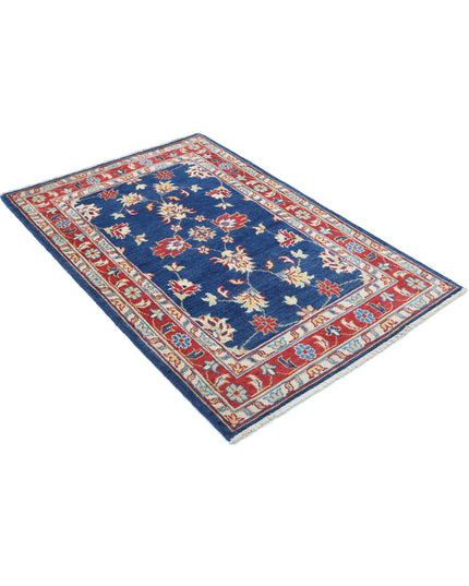 Ziegler 3' 4" X 4' 11" Hand Knotted Wool Rug 3' 4" X 4' 11" (101 X 150) / Blue / Wool