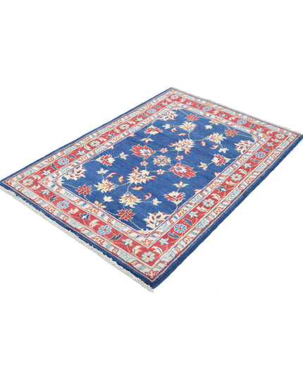 Ziegler 3' 4" X 4' 11" Hand Knotted Wool Rug 3' 4" X 4' 11" (101 X 150) / Blue / Wool