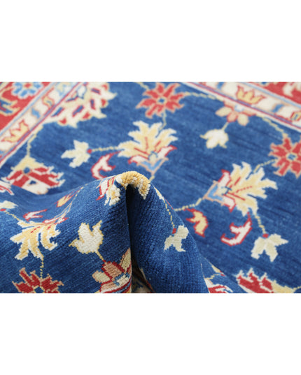 Ziegler 3' 4" X 4' 11" Hand Knotted Wool Rug 3' 4" X 4' 11" (101 X 150) / Blue / Wool