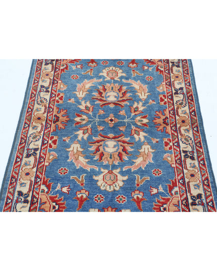 Ziegler 3' 0" X 4' 9" Hand Knotted Wool Rug 3' 0" X 4' 9" (91 X 145) / Blue / Wool