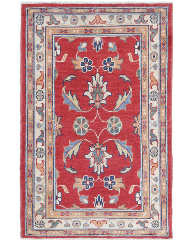 Ziegler 2' 8" X 4' 2" Hand Knotted Wool Rug 2' 8" X 4' 2" (81 X 127) / Red / Wool