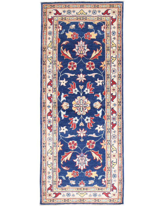 Ziegler 2' 5" X 6' 6" Hand Knotted Wool Rug 2' 5" X 6' 6" (74 X 198) / Blue / Wool