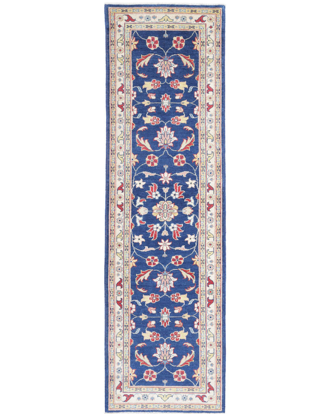 Ziegler 2' 5" X 9' 5" Hand Knotted Wool Rug 2' 5" X 9' 5" (74 X 287) / Blue / Wool