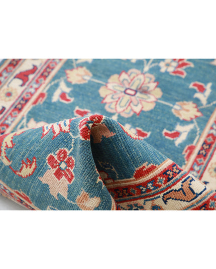 Ziegler 2' 5" X 6' 5" Hand Knotted Wool Rug 2' 5" X 6' 5" (74 X 196) / Blue / Wool