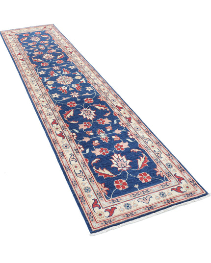 Ziegler 2' 5" X 9' 10" Hand Knotted Wool Rug 2' 5" X 9' 10" (74 X 300) / Blue / Wool