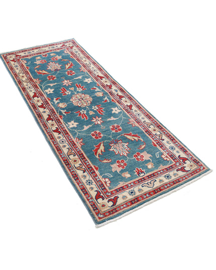 Ziegler 2' 6" X 6' 5" Hand Knotted Wool Rug 2' 6" X 6' 5" (76 X 196) / Blue / Wool