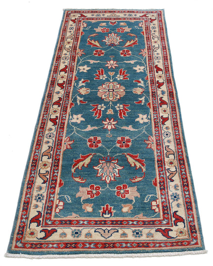 Ziegler 2' 6" X 6' 5" Hand Knotted Wool Rug 2' 6" X 6' 5" (76 X 196) / Blue / Wool