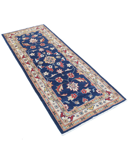 Ziegler 2' 6" X 6' 5" Hand Knotted Wool Rug 2' 6" X 6' 5" (76 X 196) / Blue / Wool