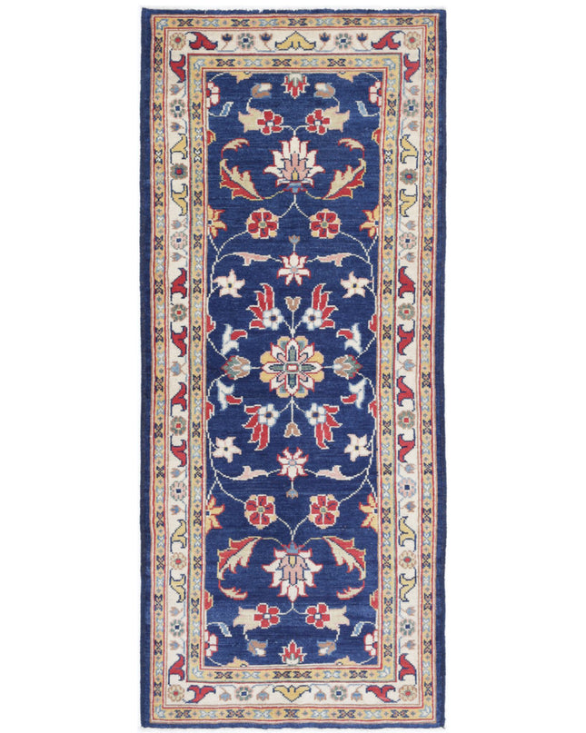 Ziegler 2' 6" X 6' 5" Hand Knotted Wool Rug 2' 6" X 6' 5" (76 X 196) / Blue / Wool