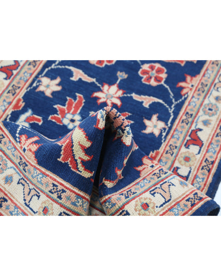 Ziegler 2' 5" X 6' 3" Hand Knotted Wool Rug 2' 5" X 6' 3" (74 X 191) / Blue / Wool