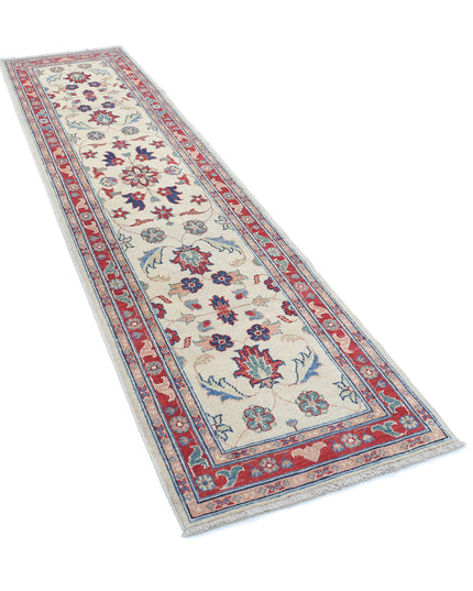 Ziegler 2' 6" X 9' 11" Hand Knotted Wool Rug 2' 6" X 9' 11" (76 X 302) / Ivory / Wool