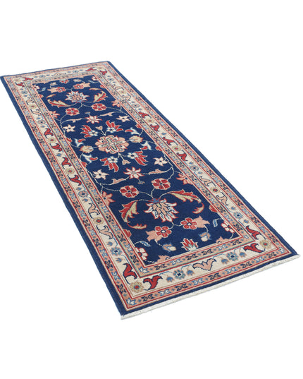 Ziegler 2' 5" X 6' 3" Hand Knotted Wool Rug 2' 5" X 6' 3" (74 X 191) / Blue / Wool