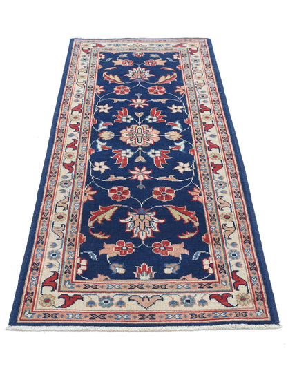 Ziegler 2' 5" X 6' 3" Hand Knotted Wool Rug 2' 5" X 6' 3" (74 X 191) / Blue / Wool