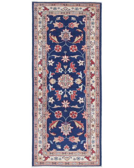 Ziegler 2' 5" X 6' 3" Hand Knotted Wool Rug 2' 5" X 6' 3" (74 X 191) / Blue / Wool