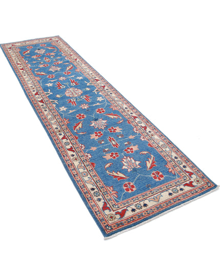 Ziegler 2' 7" X 9' 6" Hand Knotted Wool Rug 2' 7" X 9' 6" (79 X 290) / Blue / Wool