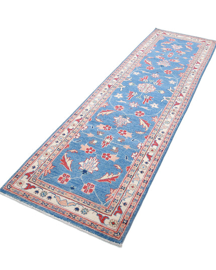 Ziegler 2' 7" X 9' 6" Hand Knotted Wool Rug 2' 7" X 9' 6" (79 X 290) / Blue / Wool