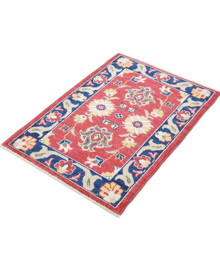 Ziegler 2' 6" X 3' 7" Hand Knotted Wool Rug 2' 6" X 3' 7" (76 X 109) / Red / Wool
