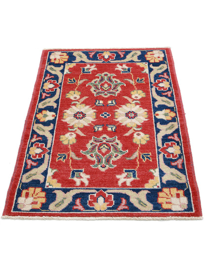 Ziegler 2' 6" X 3' 7" Hand Knotted Wool Rug 2' 6" X 3' 7" (76 X 109) / Red / Wool
