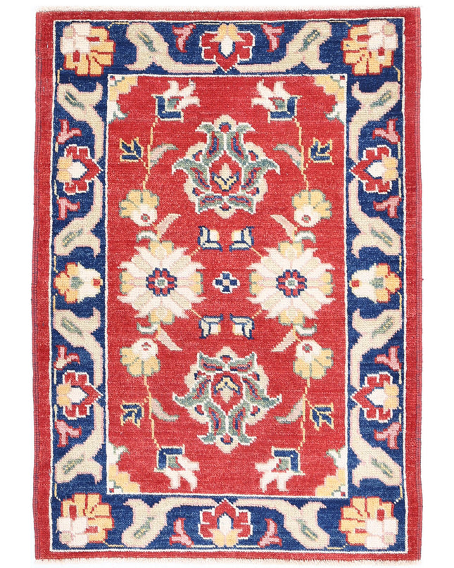 Ziegler 2' 6" X 3' 7" Hand Knotted Wool Rug 2' 6" X 3' 7" (76 X 109) / Red / Wool