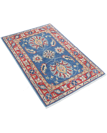 Ziegler 2' 8" X 4' 0" Hand Knotted Wool Rug 2' 8" X 4' 0" (81 X 122) / Blue / Wool
