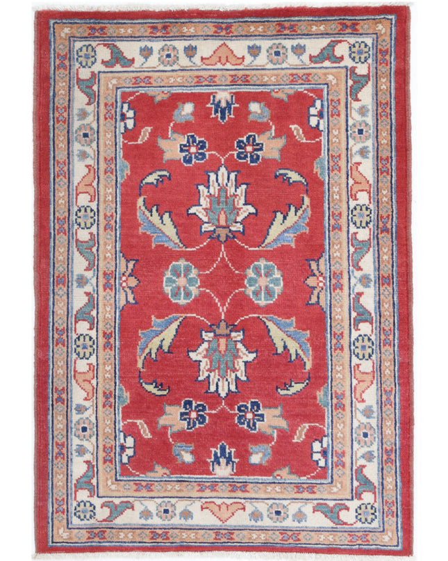 Ziegler 2' 7" X 3' 10" Hand Knotted Wool Rug 2' 7" X 3' 10" (79 X 117) / Red / Wool