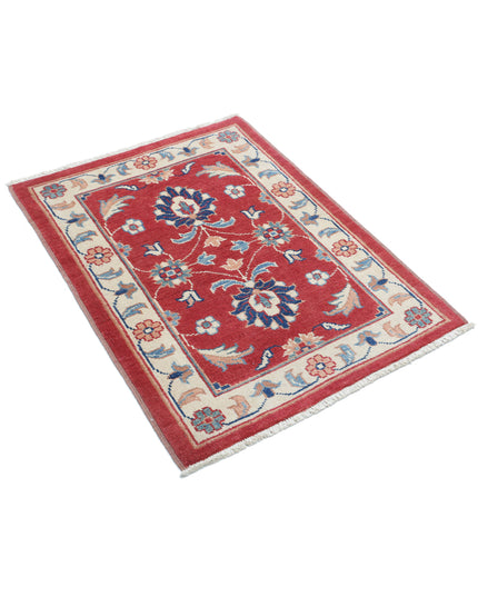 Ziegler 2' 7" X 3' 6" Hand Knotted Wool Rug 2' 7" X 3' 6" (79 X 107) / Red / Wool