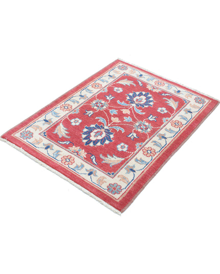 Ziegler 2' 7" X 3' 6" Hand Knotted Wool Rug 2' 7" X 3' 6" (79 X 107) / Red / Wool