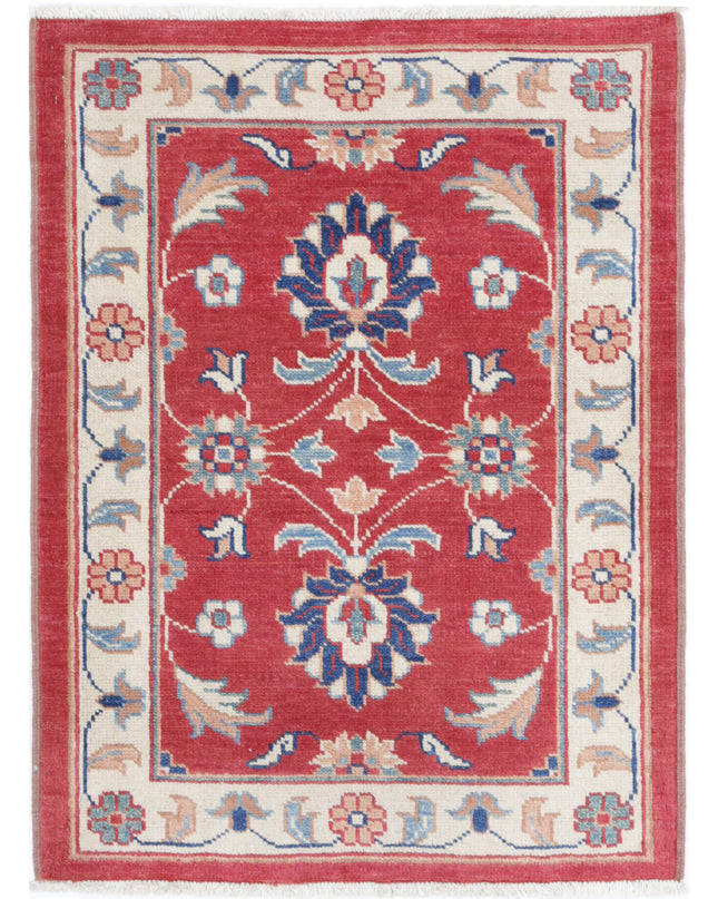 Ziegler 2' 7" X 3' 6" Hand Knotted Wool Rug 2' 7" X 3' 6" (79 X 107) / Red / Wool